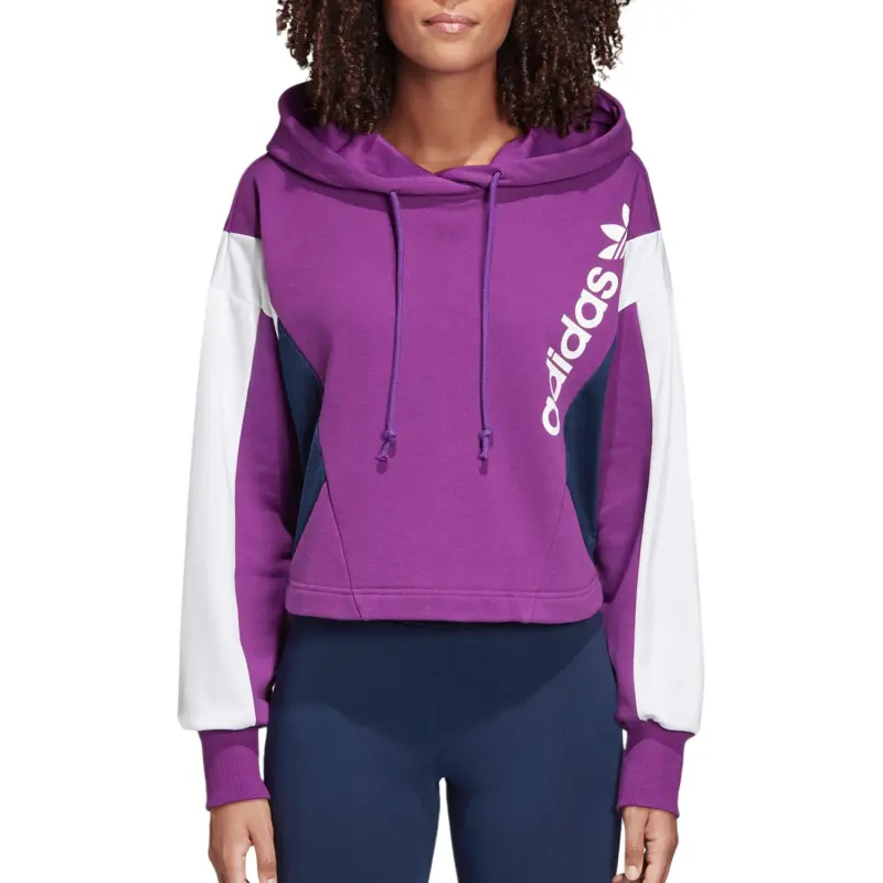 Adidas CROPPED Hoodie Sweatshirt Women's-3