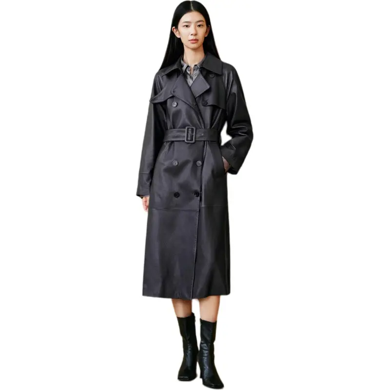 INSUN Leather Jackets Women's Dark Gray-1