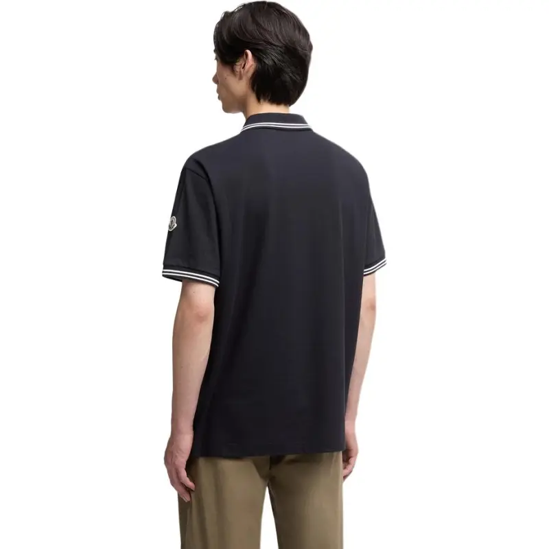 Moncler Polo Shirts Men Blue-5