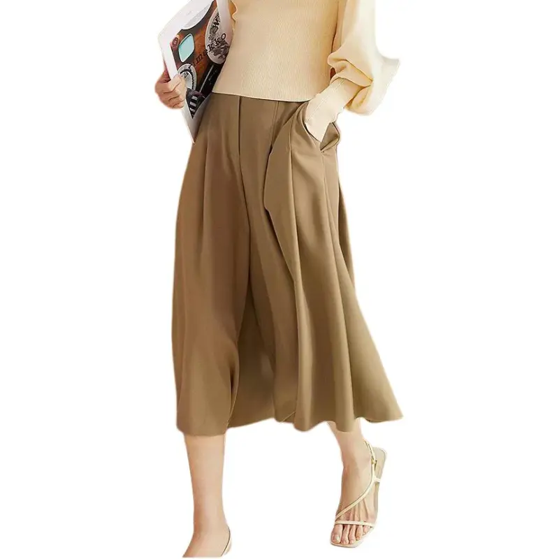 INSUN Casual Pants Women's Khaki-2