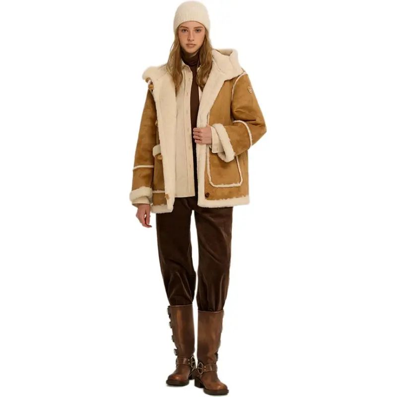 Teenie Weenie Jackets Women's Khaki-3