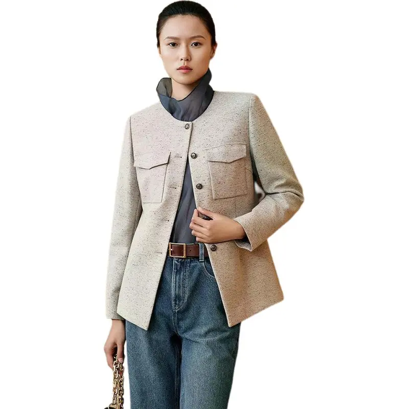INSUN Jackets Women's Khaki-3