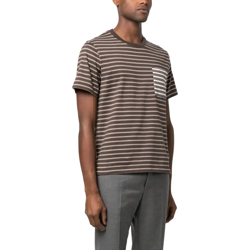 THOM BROWNE THOM BROWNE FW23 Early Autumn Collection T Shirts Men Dark Brown-3