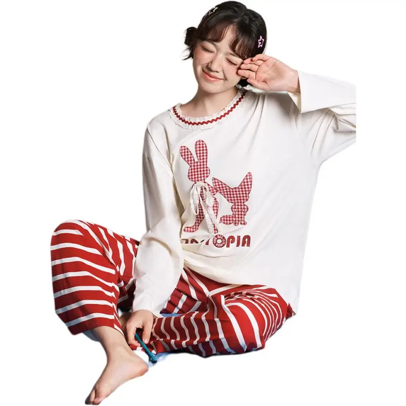 Disney Pajama Set Women's Rabbits Judy Stripes-2