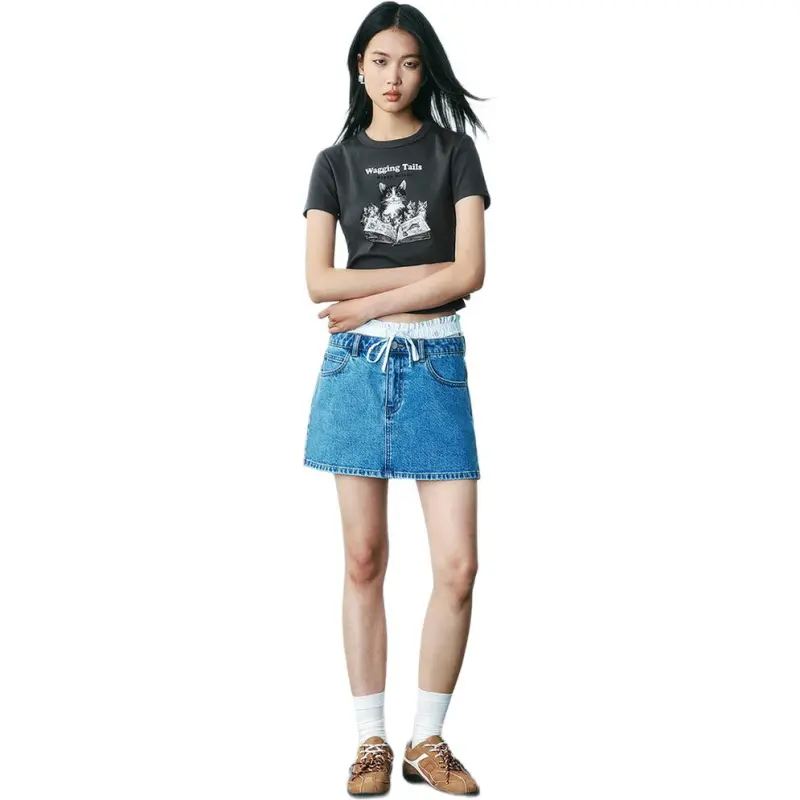 URBAN REVIVO T Shirts Women's Dark Gray-2