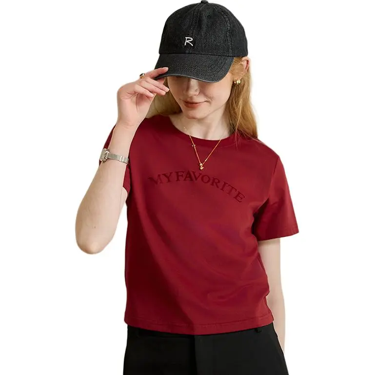 KUHNMARVIN T Shirts Women's Maroon-3