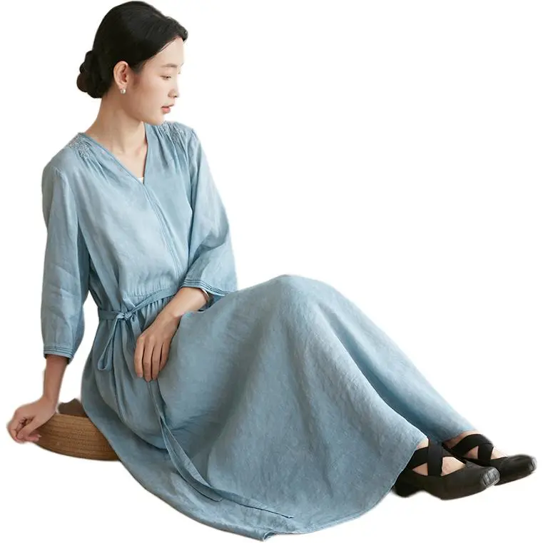 JIXIANGYUER Long Sleeved Dress Women's-4
