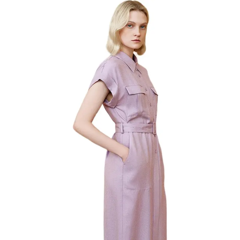 INSUN Short Sleeved Dress Women's-5