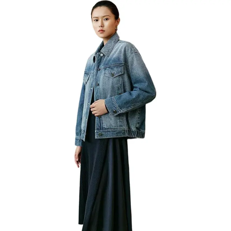 INSUN Denim Jackets Women's Slate Blue-4