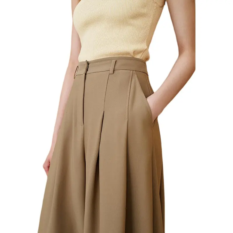 INSUN Casual Pants Women's Khaki-4