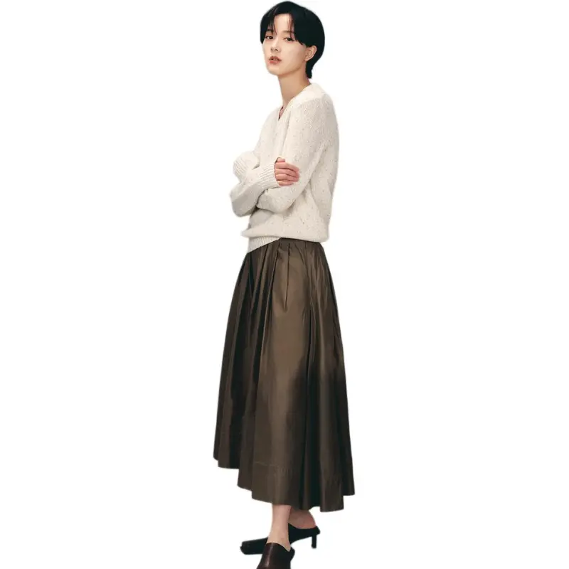INSUN Casual Long Skirt Women's-4