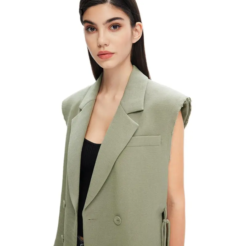 Miss Sixty Vests Women's Gray Green-3