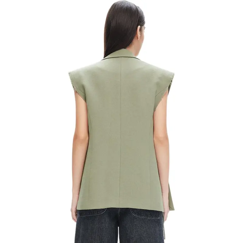 Miss Sixty Vests Women's Gray Green-5