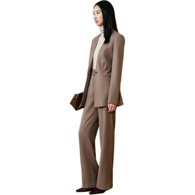 INSUN Business Suits Women's Light Chestnut-3