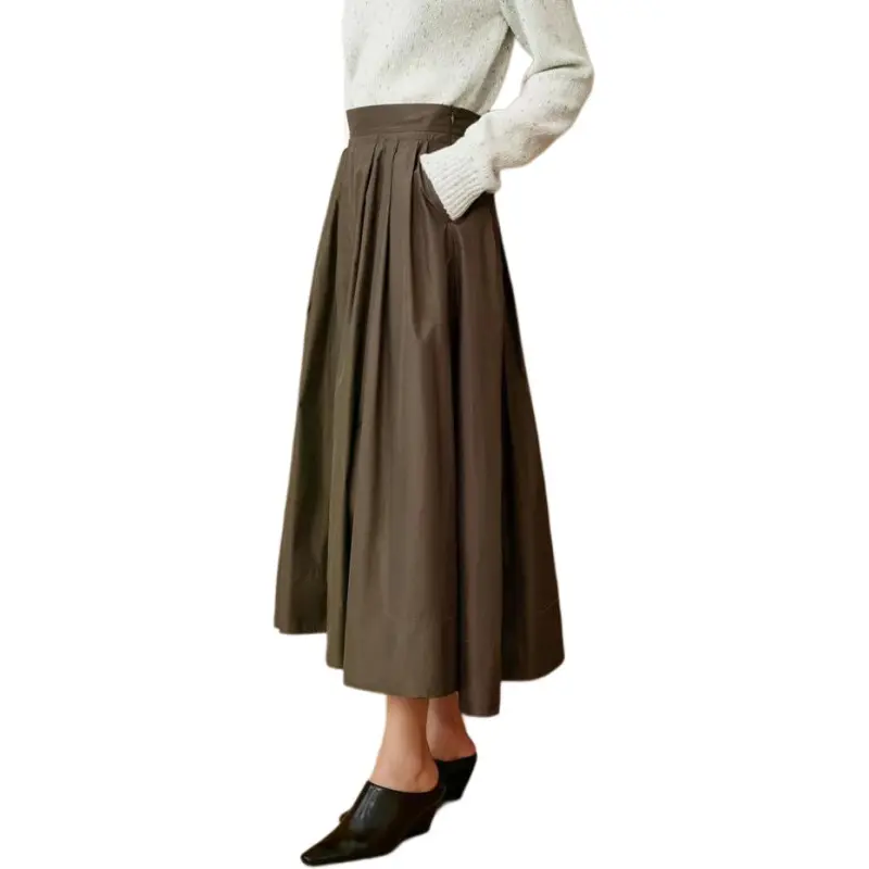 INSUN Casual Long Skirt Women's-5