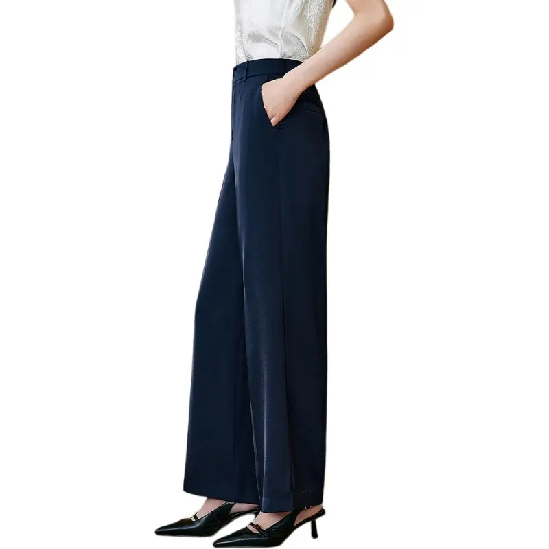 INSUN Suit Trousers Women's Navy Blue-3