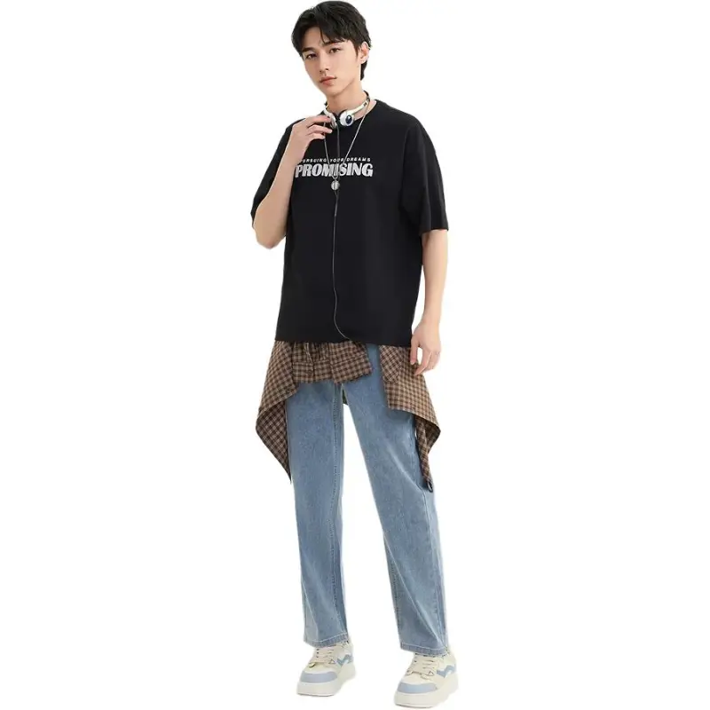Three blessings Jeans Men Blue-4