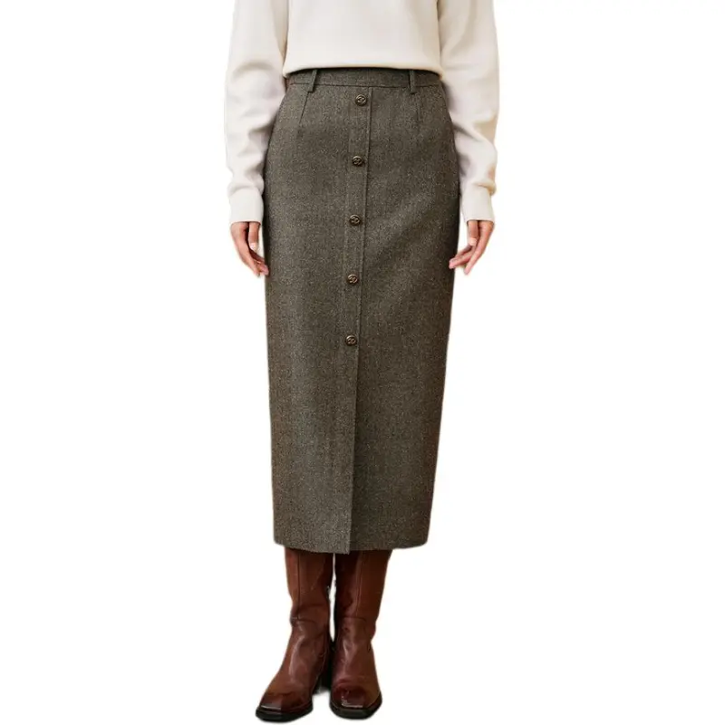 INSUN Casual Long Skirt Women's-2
