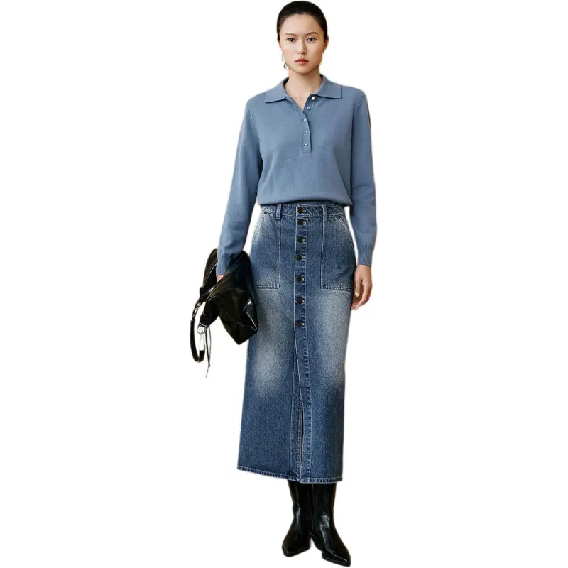 INSUN Knitwear Women's Slate Blue-1
