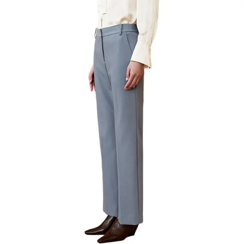 INSUN Suit Trousers Women's Slate Blue-4