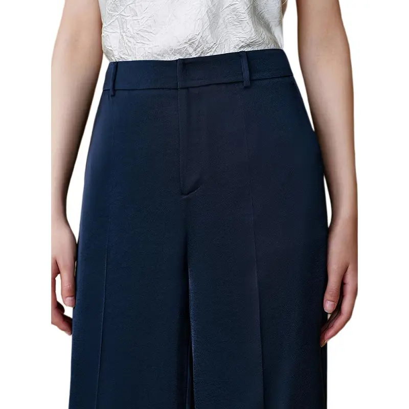 INSUN Suit Trousers Women's Navy Blue-4