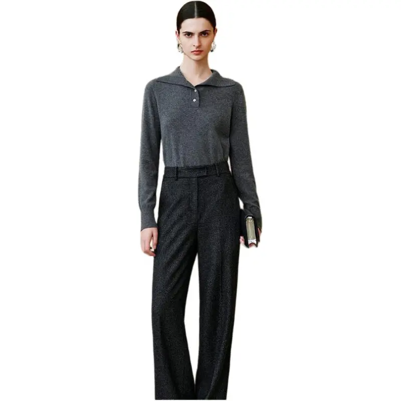 INSUN Casual Pants Women's Carbon Gray-1