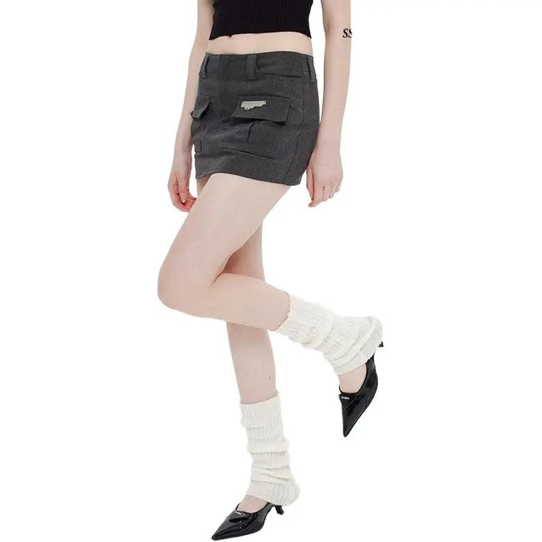 YINLEI Cargo Short Skirts Women's-3