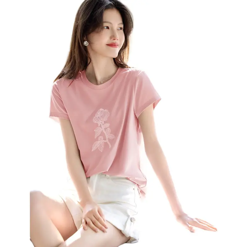 XWI T Shirts Women's Pink-1