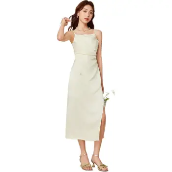 Love To Serve Slip Dress Women's Apricot