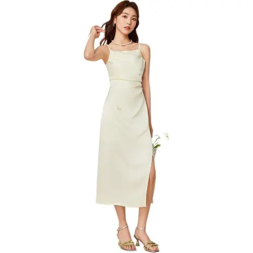 Love To Serve Slip Dress Women's Apricot