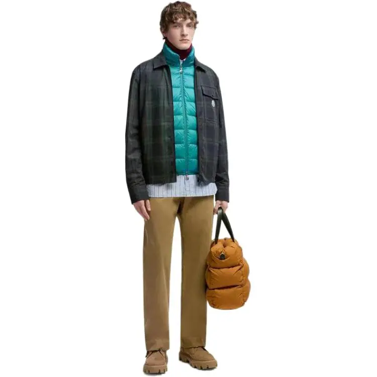 Moncler Vests Men Turquoise-2
