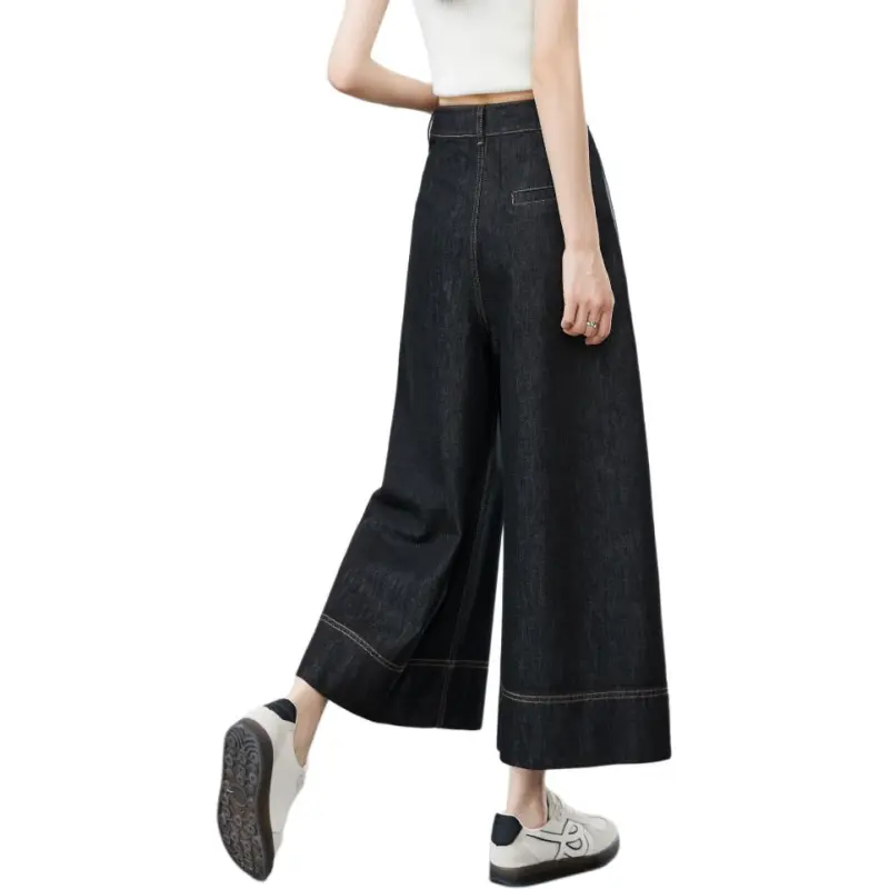 YIYANG Jeans Women's Black Gold-2