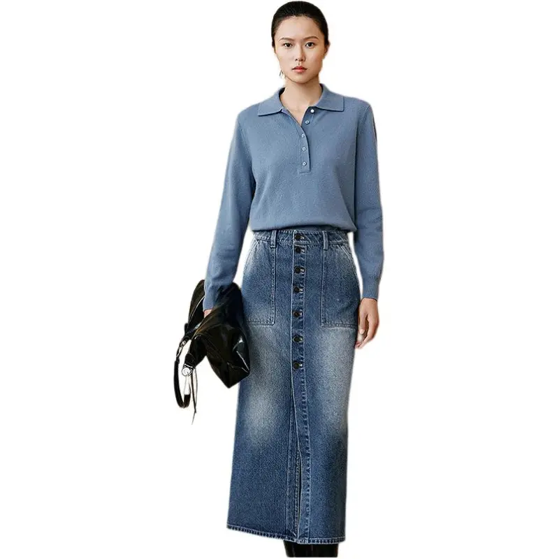 INSUN Knitwear Women's Slate Blue-2