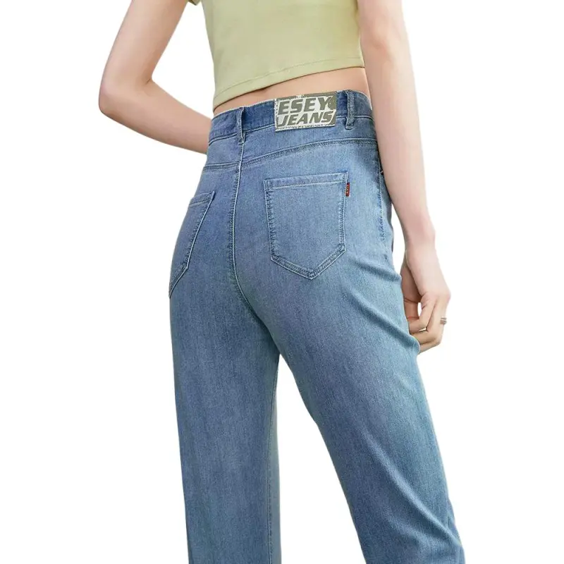 YIYANG Jeans Women's Blue Cool Jade-2