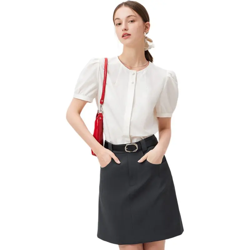 FANSILANEN Shirts Women's Raw White-1