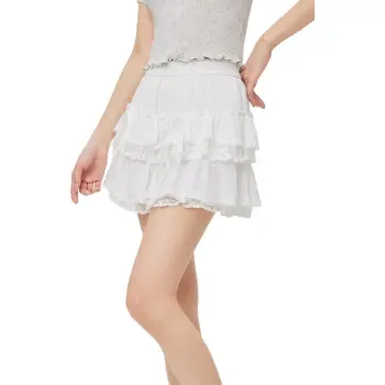 Love To Serve Casual Short Skirts Women's White