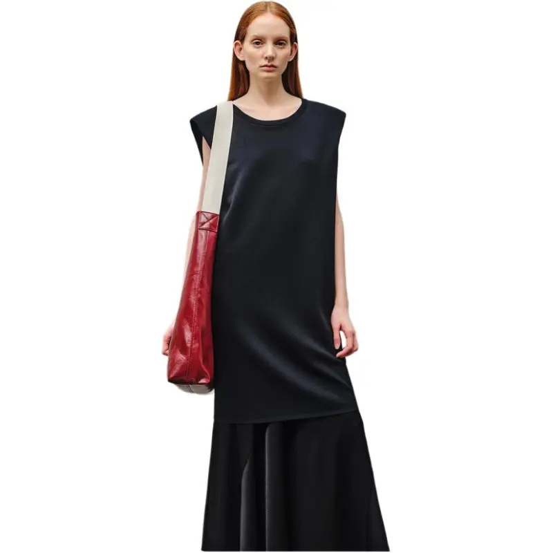INSUN Sleeveless Dresses Women's Black-2