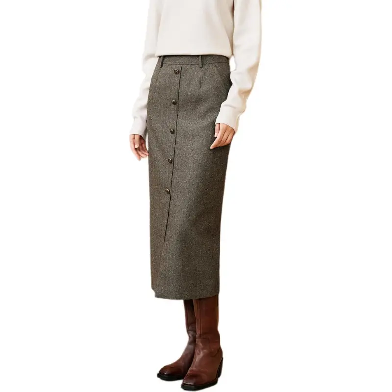 INSUN Casual Long Skirt Women's-4