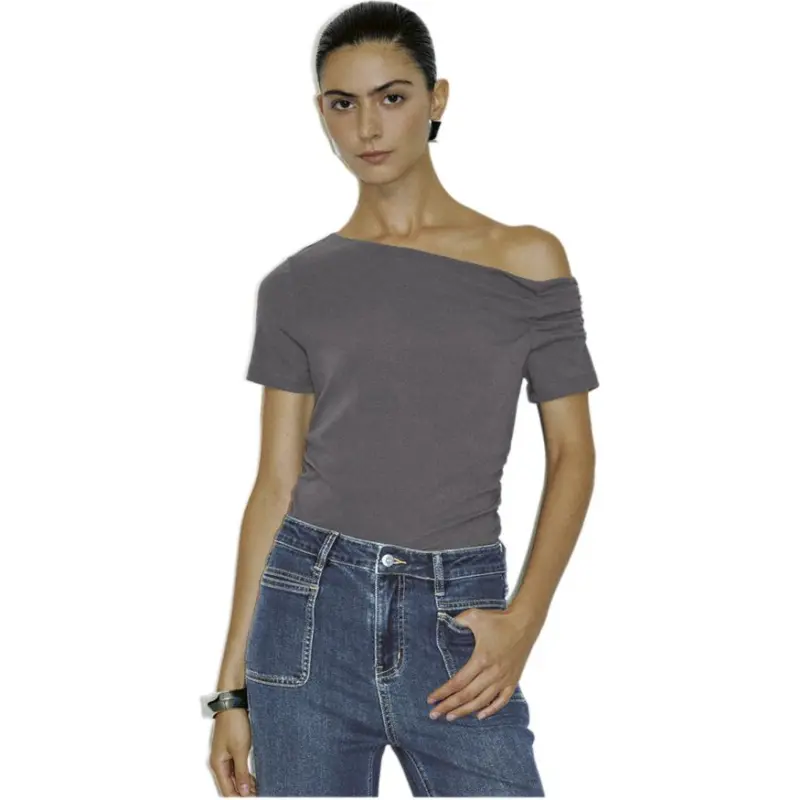 URBAN REVIVO T Shirts Women's Dark Gray-1
