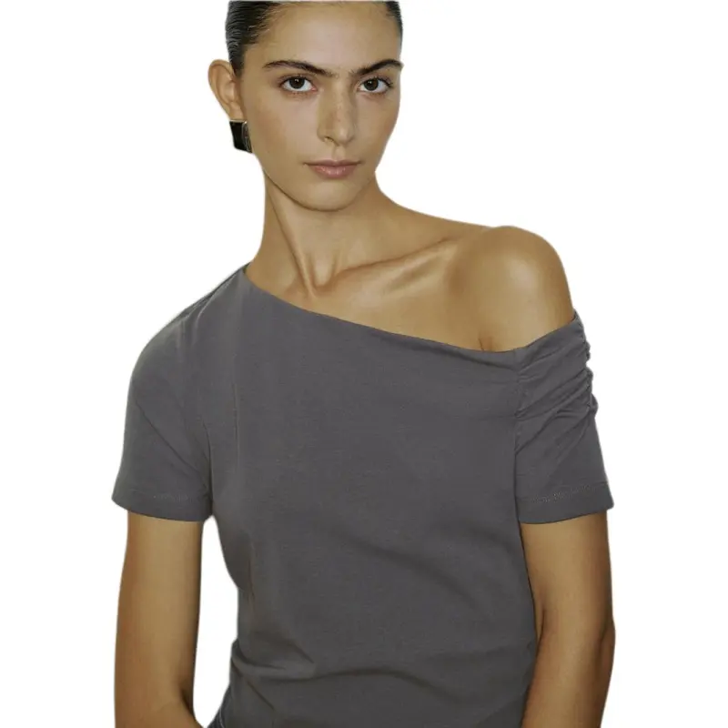 URBAN REVIVO T Shirts Women's Dark Gray-2
