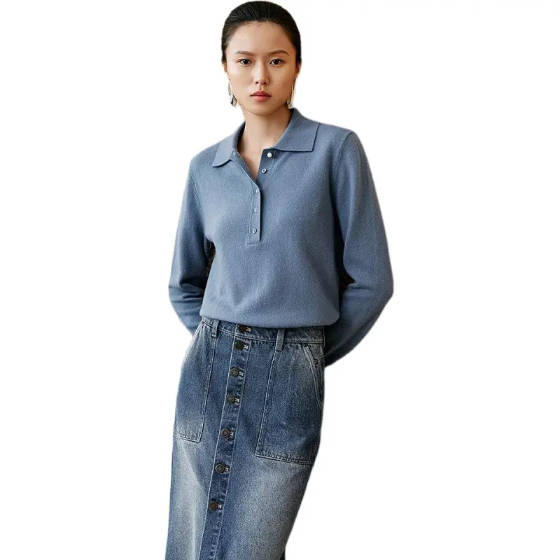 INSUN Knitwear Women's Slate Blue-3