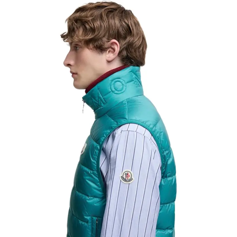 Moncler Vests Men Turquoise-4