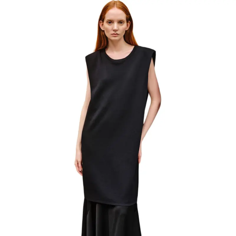 INSUN Sleeveless Dresses Women's Black-3
