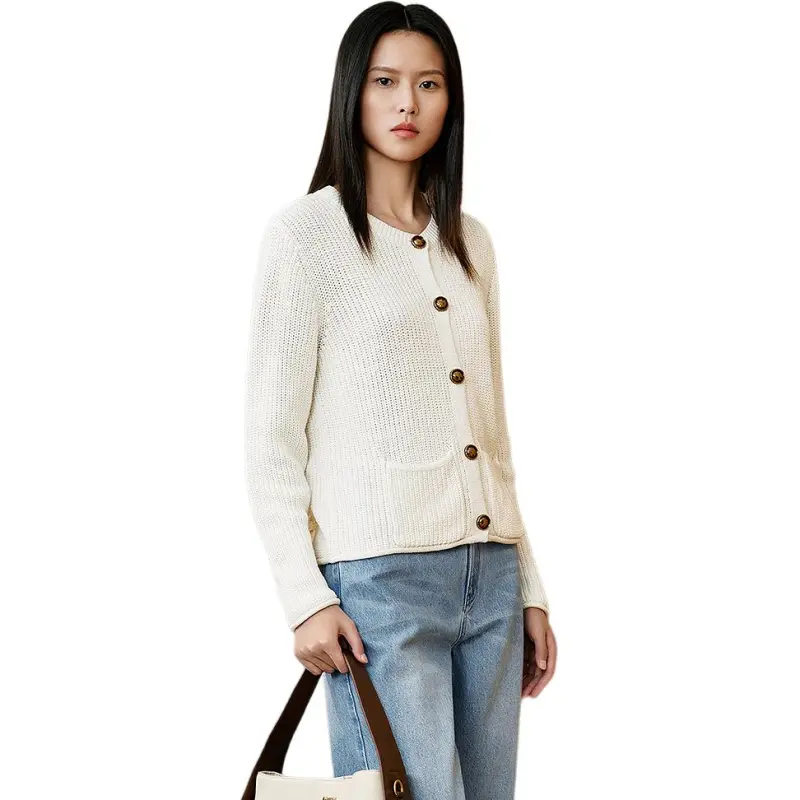 INSUN Knitwear Women's Ecru-3