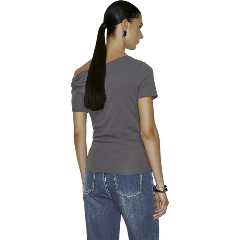URBAN REVIVO T Shirts Women's Dark Gray-5