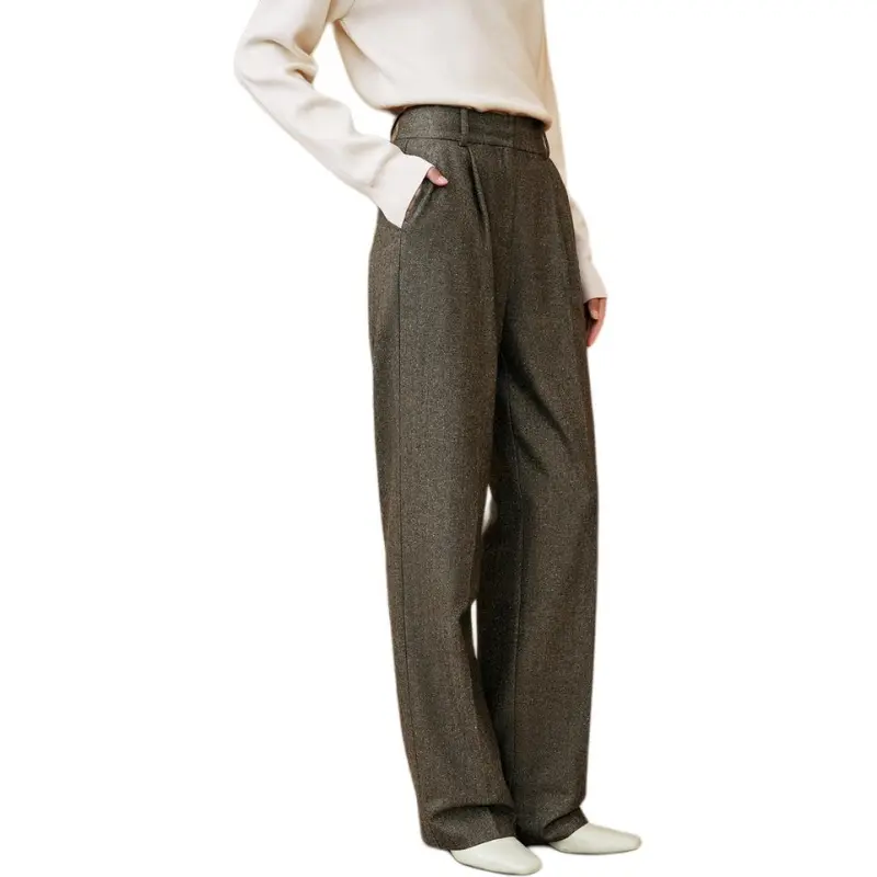 INSUN Casual Pants Women's Light Chestnut-1