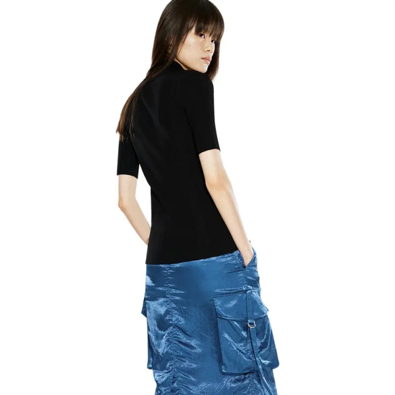 COVERINS Knitwear Women's Black White-5