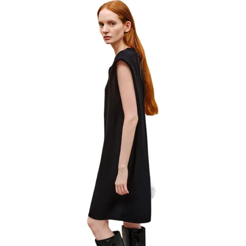 INSUN Sleeveless Dresses Women's Black-4