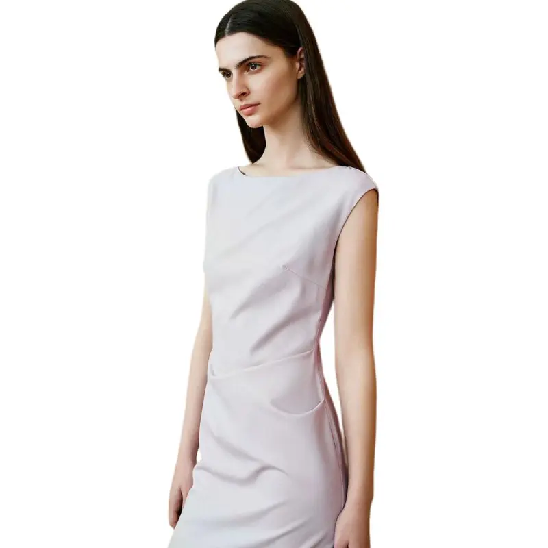 INSUN Sleeveless Dresses Women's Smoky Purple-4