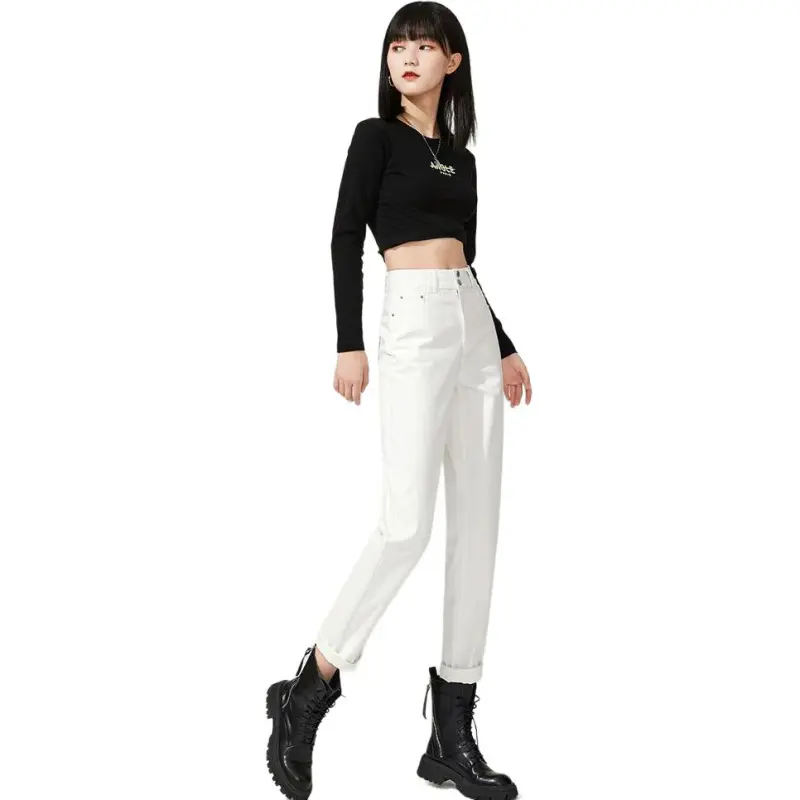 YIYANG Jeans Women's White-3